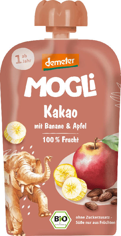 MOGLi Quetschie Kakao Banane & Apfel, ab 1 Jahr