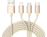 Hornbach Kabel USB-Adapter BE COOL 3 in 1, gelb IP 20