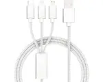 Hornbach Kabel USB-Adapter BE COOL 3 in 1, weiß IP 20