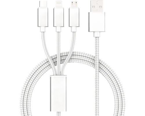 Kabel USB-Adapter BE COOL 3 in 1, weiß IP 20