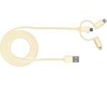 Hornbach USB Lade- und Datenkabel BE COOL 3 in 1, weiß IP 20