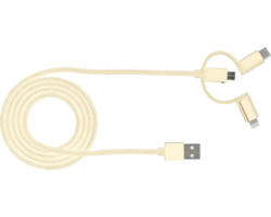 USB Lade- und Datenkabel BE COOL 3 in 1, weiß IP 20