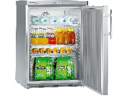 Liebherr FKUV 1660-24 Unterbaufähiges Gewerbe Kühlgerät mit Umluftkühlung, Edelstahl, 130 l; Unterbaufähiges Gewerbe Kühlgerät mit Umluftkühlung