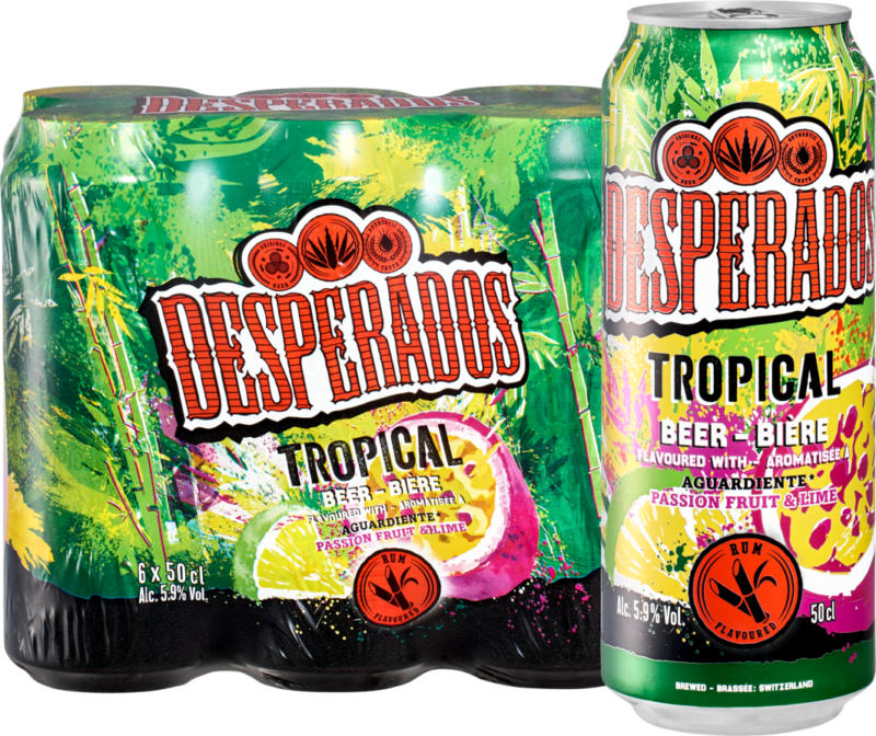 Desperados Tropical, 6 x 50 cl