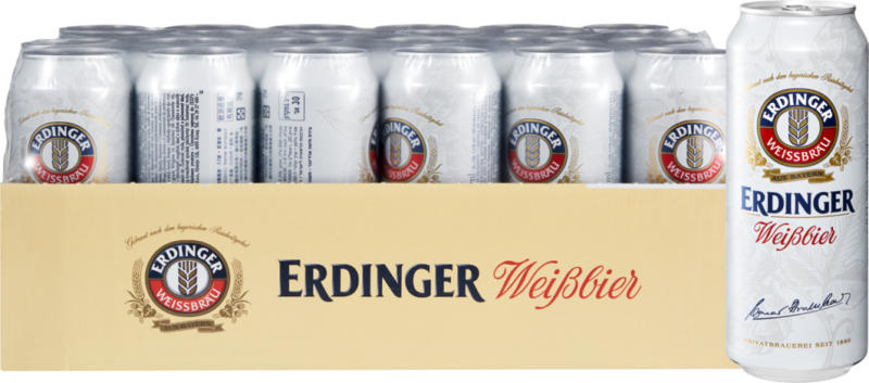 Bière blanche Erdinger, 24 x 50 cl