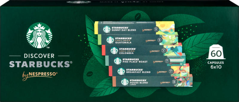 Capsules de café Starbucks by Nespresso®, 60 pezzi