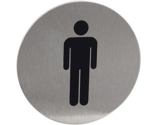 Türschild Walteco "WC-Männer" Ø 75 mm