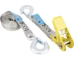 Zurrgurt Mamutec 2-teilig mit Ratsche und Karabiner 25 mm 5 m