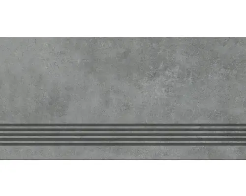 Feinsteinzeug Treppenstufe Mirava Manhatten 30x60 cm anthrazit matt rektifiziert