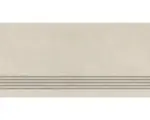 Hornbach Feinsteinzeug Treppenstufe Mirava Manhatten 30x60 cm creme matt rektifiziert