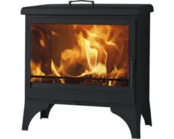 Kaminofen Panadero BOHEME Stahl schwarz 9,8 kW Mit Wärmefach