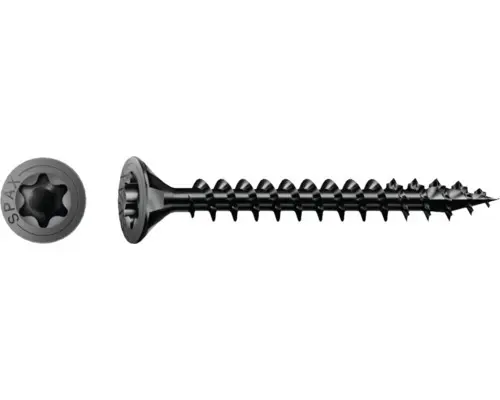 Holzschraube Spax T-STAR plus Senkkopf TX Vollgewinde 4,5x20 mm, 20 Stück, schwarz