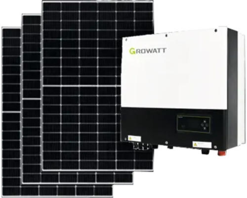 PV-Komplettanlage DAH, 5 kWp, inkl. notstromfähigen Hybrid-Wechselrichter und Zubehör für Ziegeldach