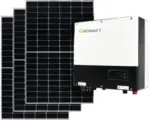Hornbach PV-Komplettanlage DAH, 5 kWp, inkl. notstromfähigen Hybrid-Wechselrichter und Zubehör für Bitumen Flachdach