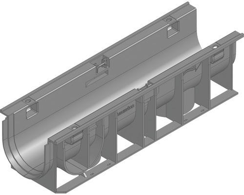 Hauraton Recyfix Standard 100 Entwässerungsrinne Unterteil Typ 0105 aus PP 500 x 150 x 134 mm