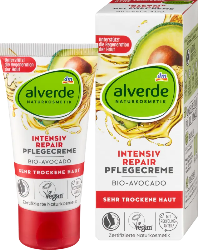 alverde NATURKOSMETIK Pflegecreme Intensiv Repair Bio-Avocado