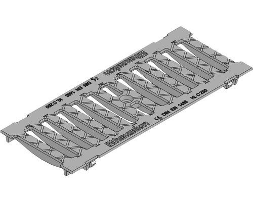 Hauraton Faserfix KS 150 Gussrost mit horizontaler Schubsicherung SW 132/20 500 x 199 x 20 mm Klasse C 250