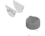 Hornbach Hauraton TOP X Anschluss-Set mit Stirnwand und Adapter DN/OD 75/110 silber