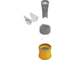 Hornbach Hauraton TOP X Anschluss-Set mit Stirnwand, Laubfang, Geruchsverschluss und Adapter DN/OD 75/110 silber