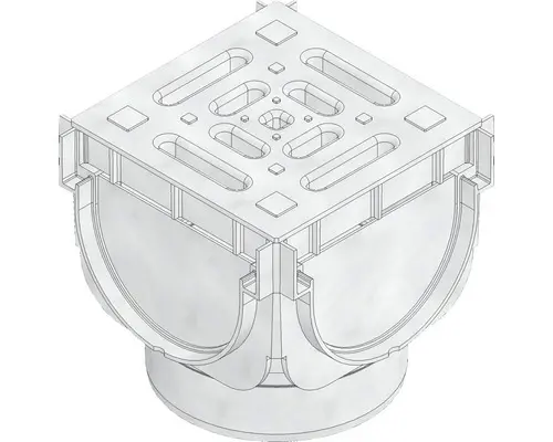 Hauraton TOP X Universalkasten komplett DN/OD 110 silber