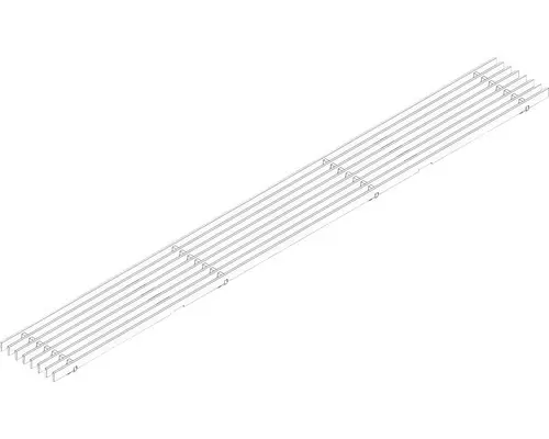 Hauraton Dachfix Resist 115 Längsstabrost Edelstahl 1000 x 108 x 20 mm