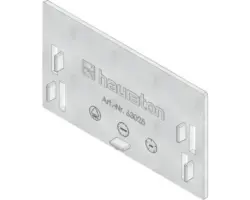 Hauraton Dachfix Resist 115 Stirnwand Typ 75 aus korrosionsbeständigem Kunststoff silberfarben 115 x 65 mm