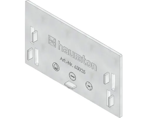 Hauraton Dachfix Resist 115 Stirnwand Typ 75 aus korrosionsbeständigem Kunststoff silberfarben 115 x 65 mm