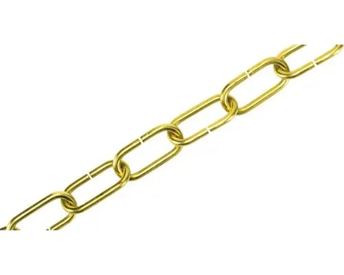 Ringkette 1609 Ø 3 mm messing blank Meterware