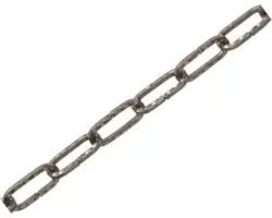 Zierkette 1625 Ø 2 mm schwarz verzinkt Meterware