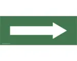Hornbach Warnschild Walteco "Richtungspfeil grün" zum Aufkleben 80x210 mm