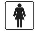 Hornbach Türschild Walteco "WC Frauen" zum Aufkleben 80x80 mm