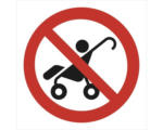 Hornbach Warnschild Walteco "Kinderwagenverbot" zum Aufkleben 90x90 mm