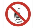 Hornbach Warnschild Walteco "Mobiltelefonverbot" zum Aufkleben 90x90 mm
