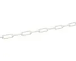 Hornbach Kunststoffkette weiß 6 mm, 5 m Polyethylen