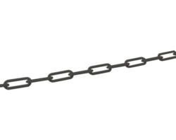 Kunststoffkette schwarz 6 mm, 5 m Polyethylen