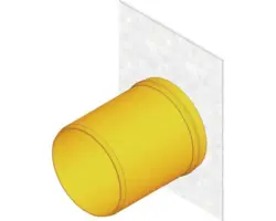 Hauraton Faserfix KS 100 Stirnwand Typ 010 silberfarben