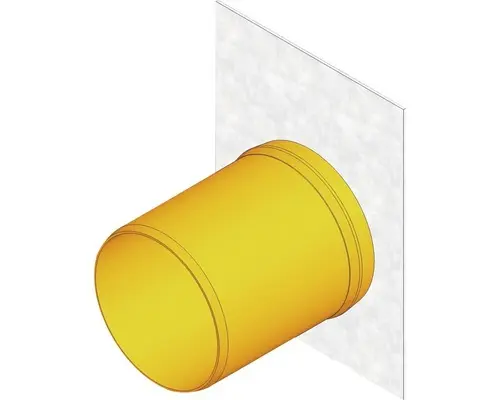 Hauraton Faserfix KS 100 Stirnwand Typ 010 silberfarben