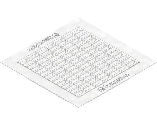 Hauraton Faserfix POINT Standard Gitterrost verzinkt für Hofsinkkasten 300 x 300 x 38 mm