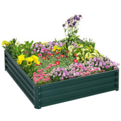 Outsunny Pflanzenbeet mit offenem Boden B/H/L: ca. 120x30x120 cm