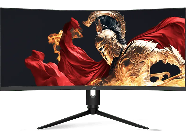 PEAQ PMO G341-CWQK 34 Zoll Curved Gaming Monitor, UWQHD, 1 ms Reaktionszeit, 350 cd/m&sup2;, 165 Hz, Schwarz