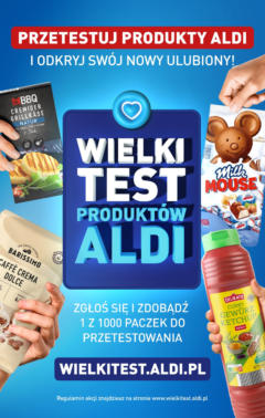 Aldi Gazetka - Promocja Wielki test od 20.05.2024 | Strona: 1 | Produkty: Curry, Grill