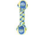 Hornbach Hundespielzeug K9 Fitness by Zeus Double Tennis Ball Rope Dumbell