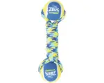 Hornbach Hundespielzeug K9 Fitness by Zeus Double Tennis Ball Rope Dumbell