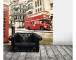 Hornbach Kunststoffpaneel Element 3D London Bus Gesamtfläche 5,85 m² 1 Pack = 6 Stück à 2600x375x8 mm