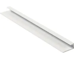 Aluminium U-Profil weiß glänzend 6x5,5x18x2600 mm