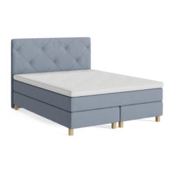 Letto Boxspring Nylund, tessile, matiss blue, 160x200 cm