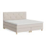 Letto Boxspring Nylund, tessile, matiss beige, 200x200 cm