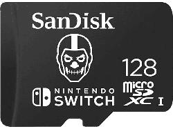 SanDisk 128GB microSDXC Karte für Nintendo Switch Fortnite Edition bis zu 100 MB/s UHS-I Class 10 U3; Flash-Speicherkarte