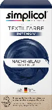 dm drogerie markt Simplicol flüssige Textilfarbe intensiv Nacht-Blau