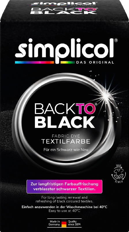 Simplicol Textil-Echtfarbe Back to Black